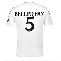 Camiseta Real Madrid Jude Bellingham #5 Primera Equipación Replica 2024-25 mangas cortas